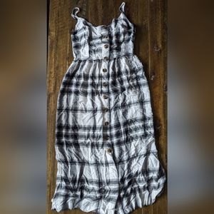 Spaghetti strap plaid American Eagle dress